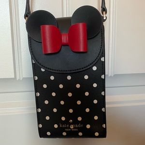 Kate Spade Disney Collection cross body purse- wallet - Red bow - Minnie Mouse